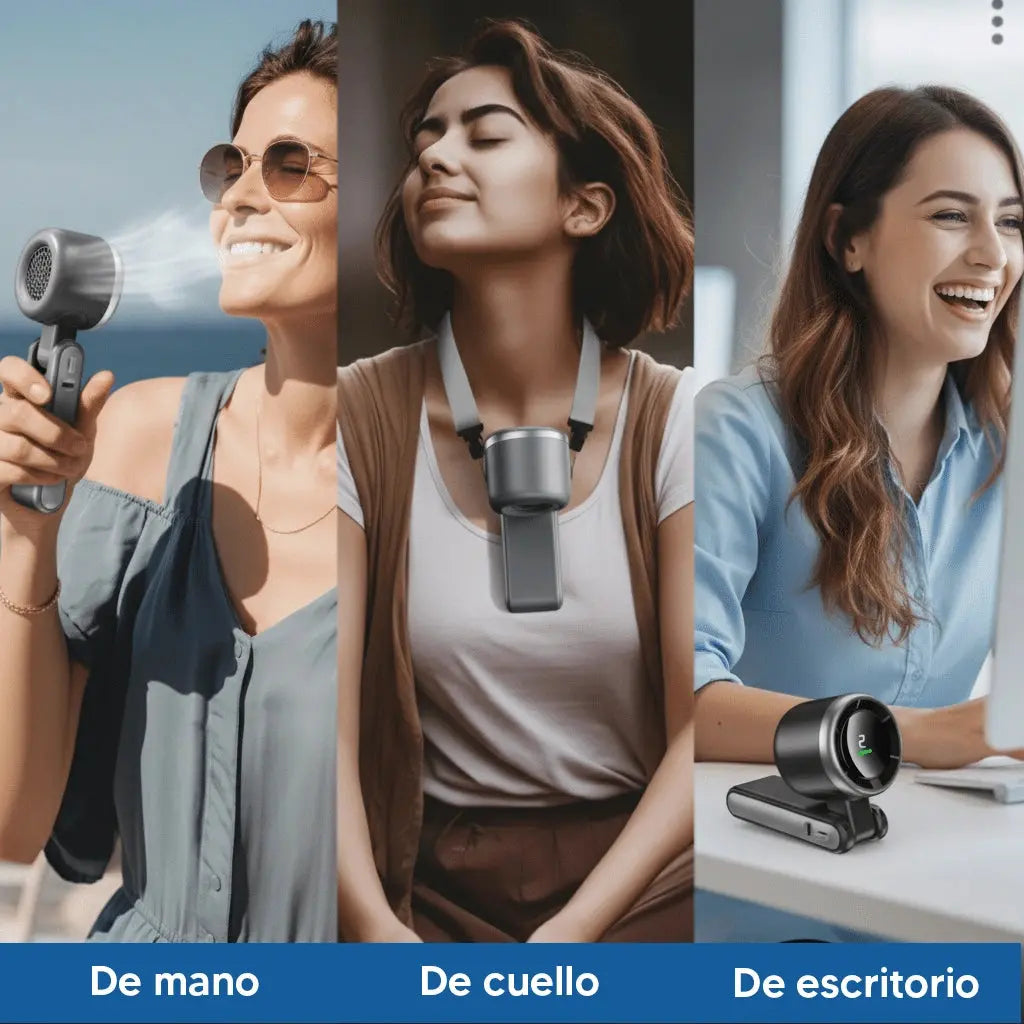 AirFold - Ventilador Portátil Recargable Glowify