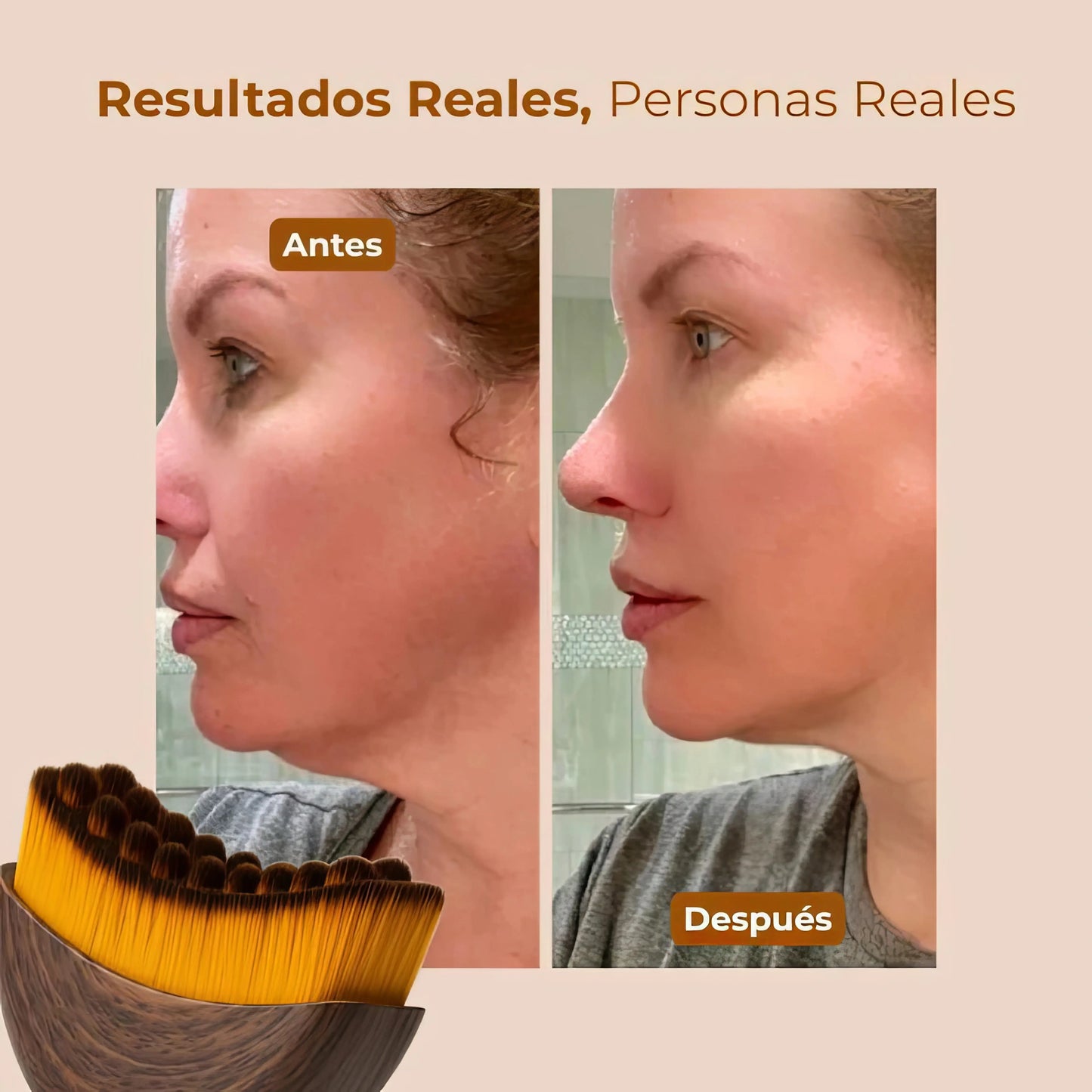 LymphGlow - Brocha de Drenaje Linfatico Facial Glowify