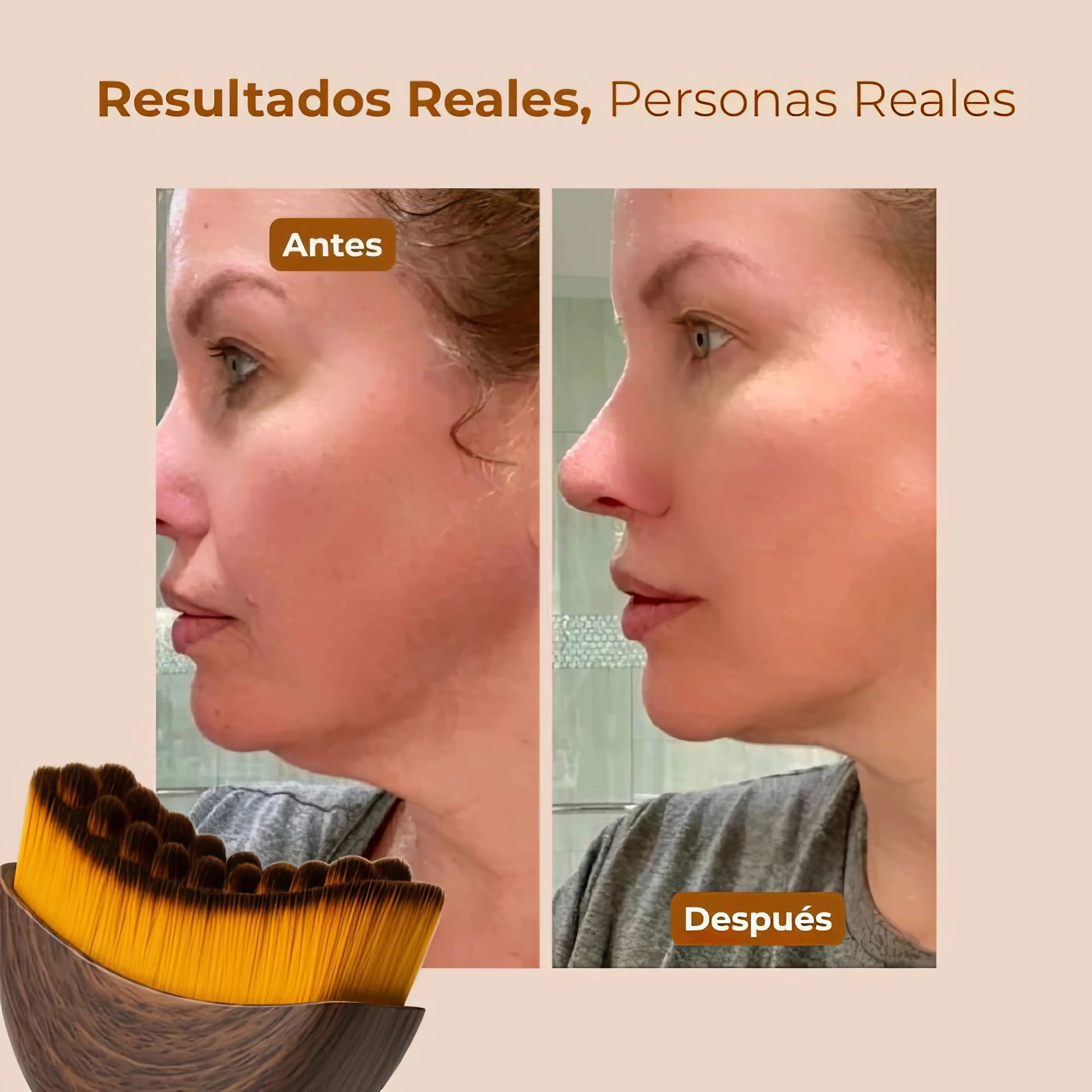 LymphGlow - Brocha de Drenaje Linfatico Facial Glowify