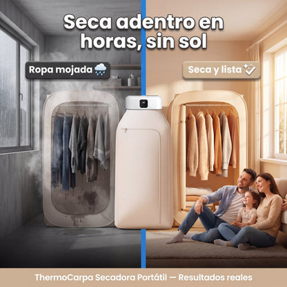 Ropa seca en 1-3 horas
